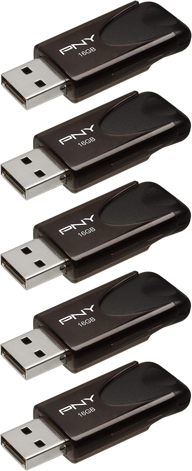 16GB Attaché 4 USB 2.0 Flash Drive 5-Pack