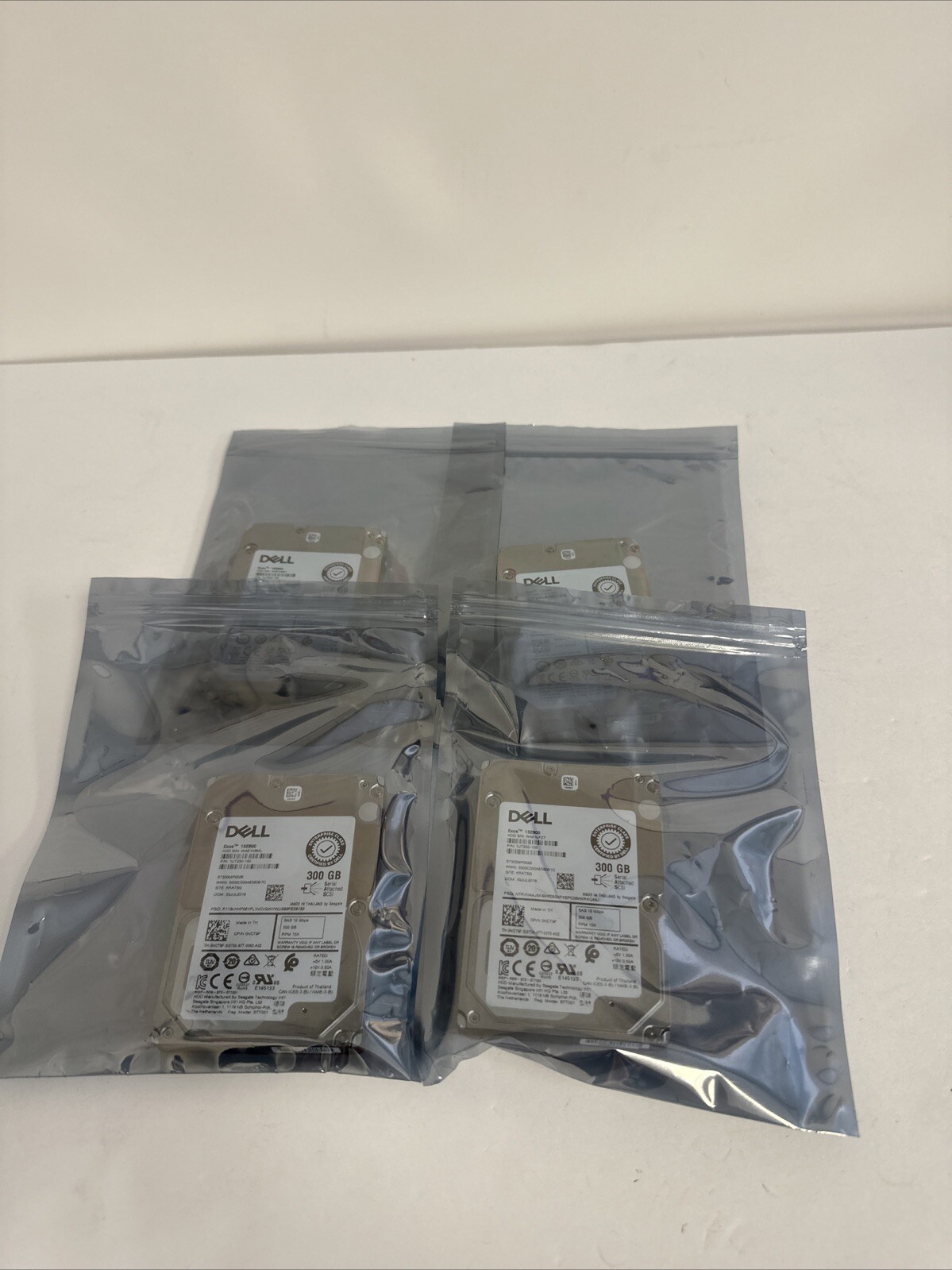 Lot of 4x Genuine Dell EXOS 15E900 2.5" 300GB SAS Internal Hard Drive