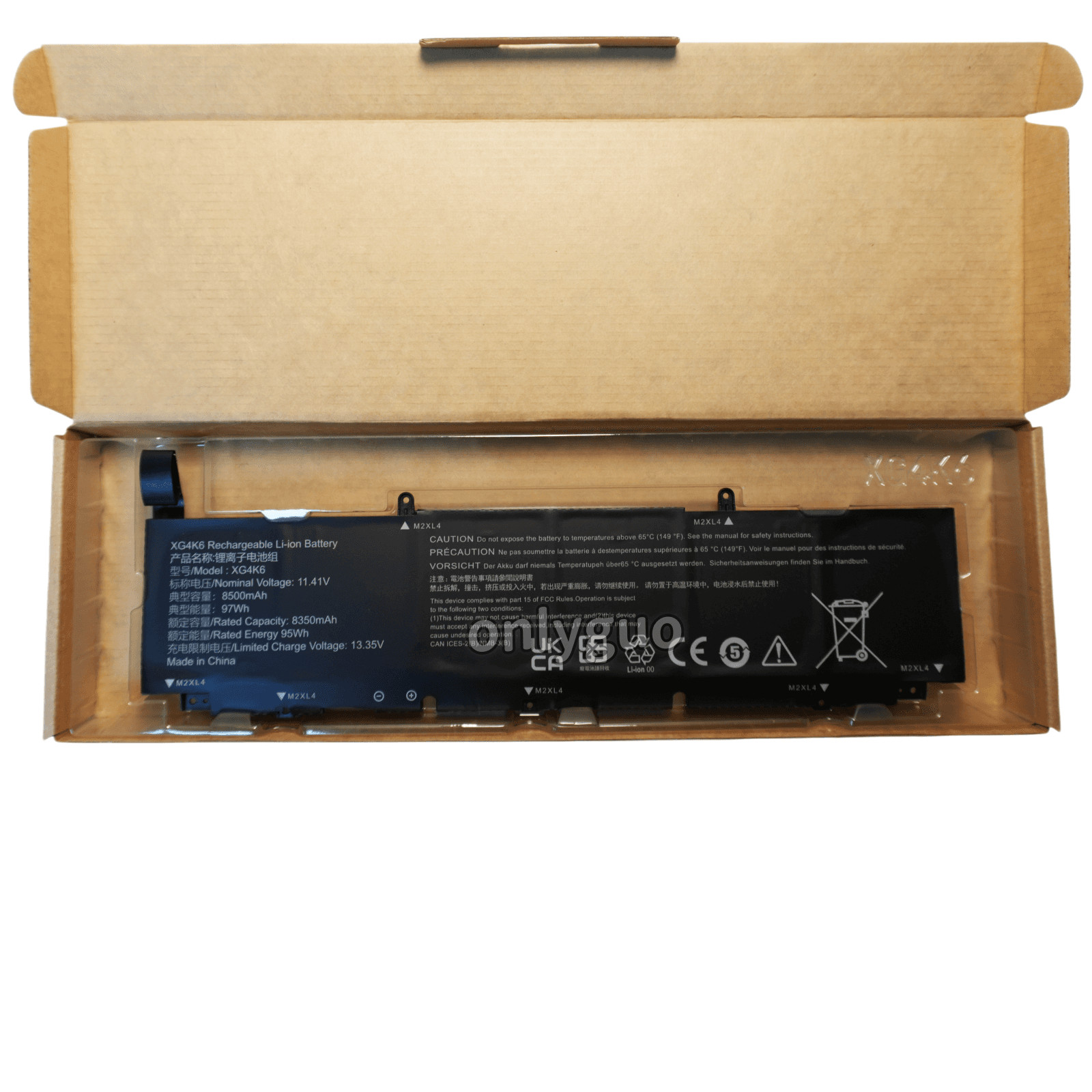 XG4K6 97Wh Battery For Dell XPS 17 9700 9710 9720 9730 Precision 5750 5760 5770