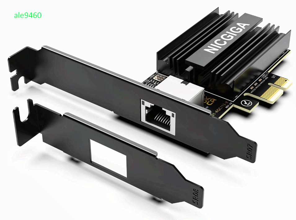 10G PCIe 4.0 x1 Ethernet Adapter, Marvell AQC113, RJ45, Windows/Linux