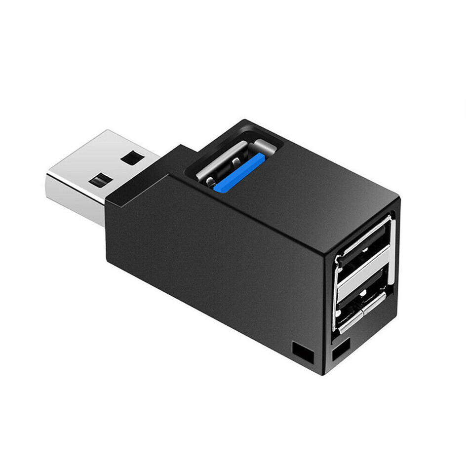 4-Port USB 3.0 Hub 5Gbps Portable Compact PC Mac Laptop Notebook Desktop