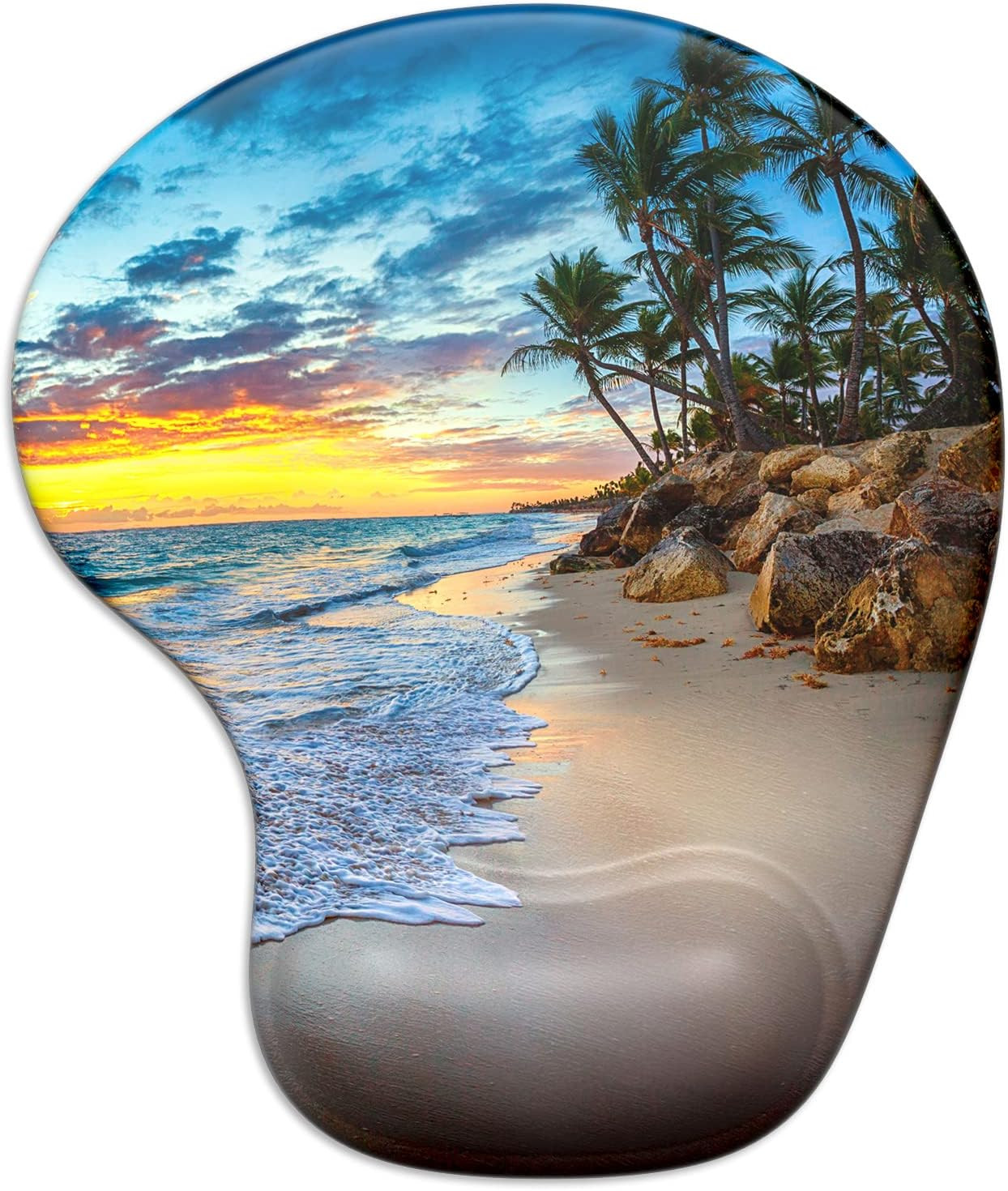 Ergonomic Mouse Pad with Gel Wrist Support Wrist Rest Smooth Surface