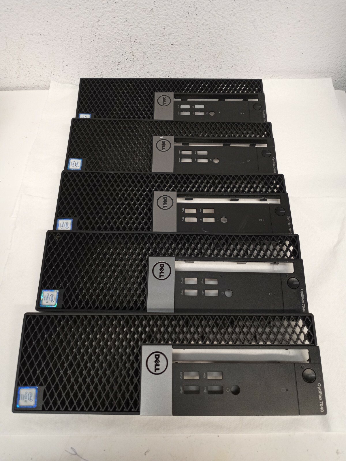 LOT OF 5PCs GENUINE Dell Optiplex 7040 SFF Front Bezel BLACK COVER  