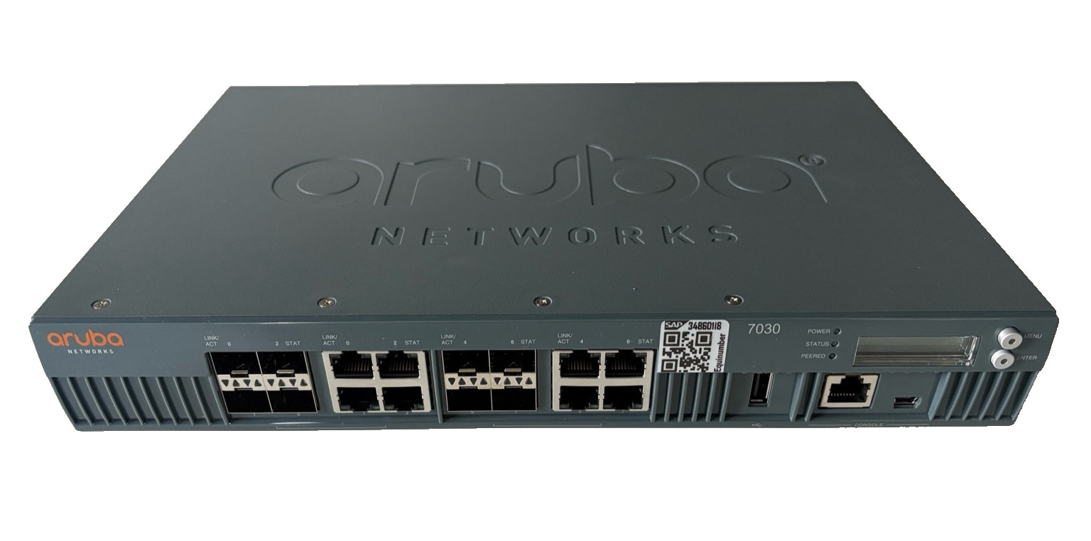 Aruba Networks 7030 Mobility Controller JW687A | 8x RJ45 + 8x SFP | Managed