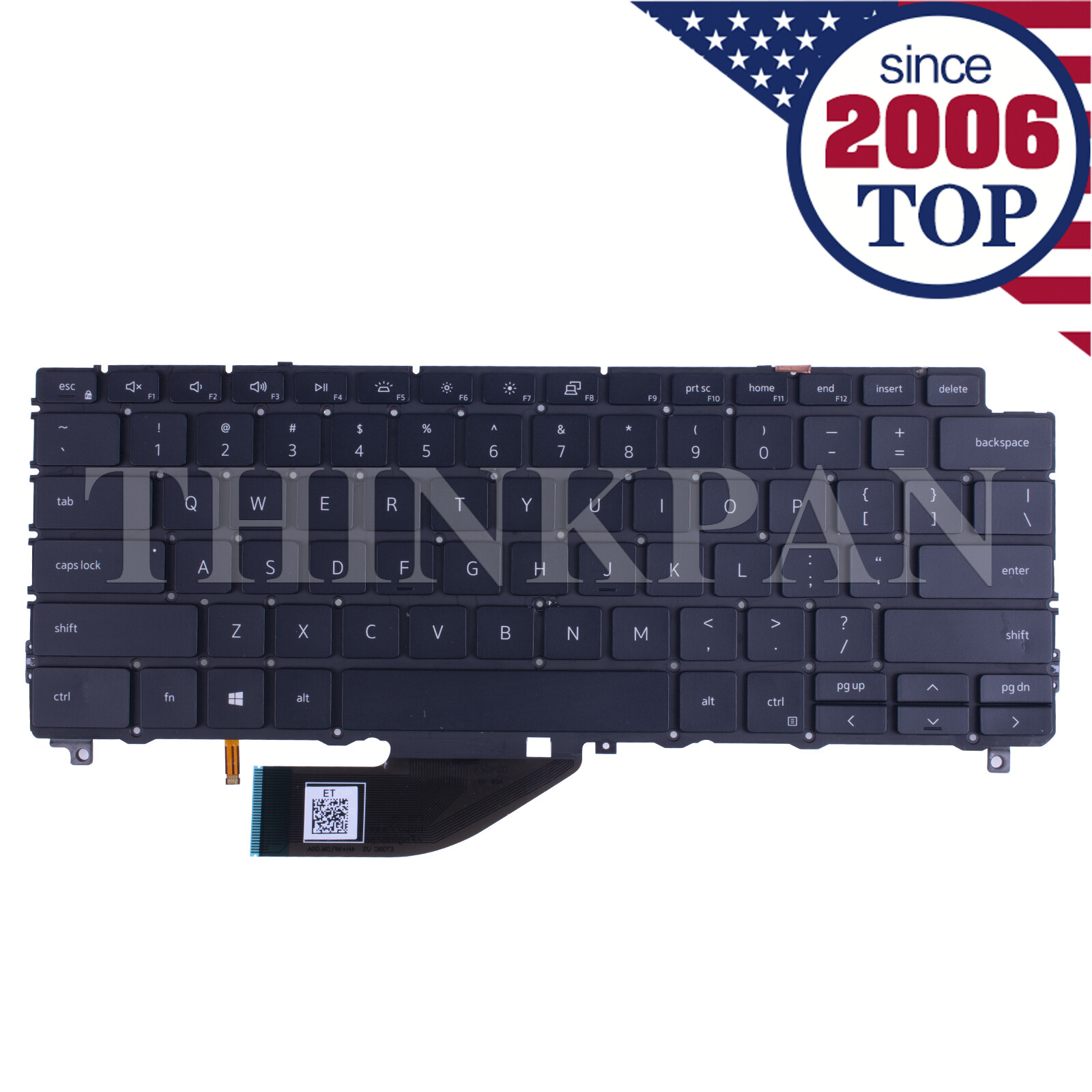 Genuine US Keyboard Backlit For Dell XPS 7390 9310 2-in-1 Keyboard KTR02
