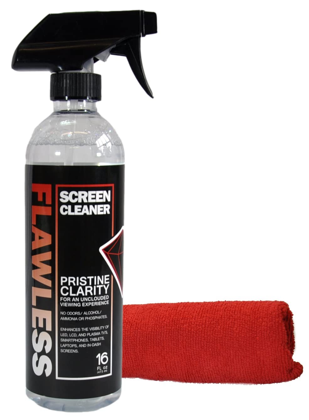 Screen Cleaner Spray with Microfiber Cleaning Cloth for LCD, LED Displays on ...