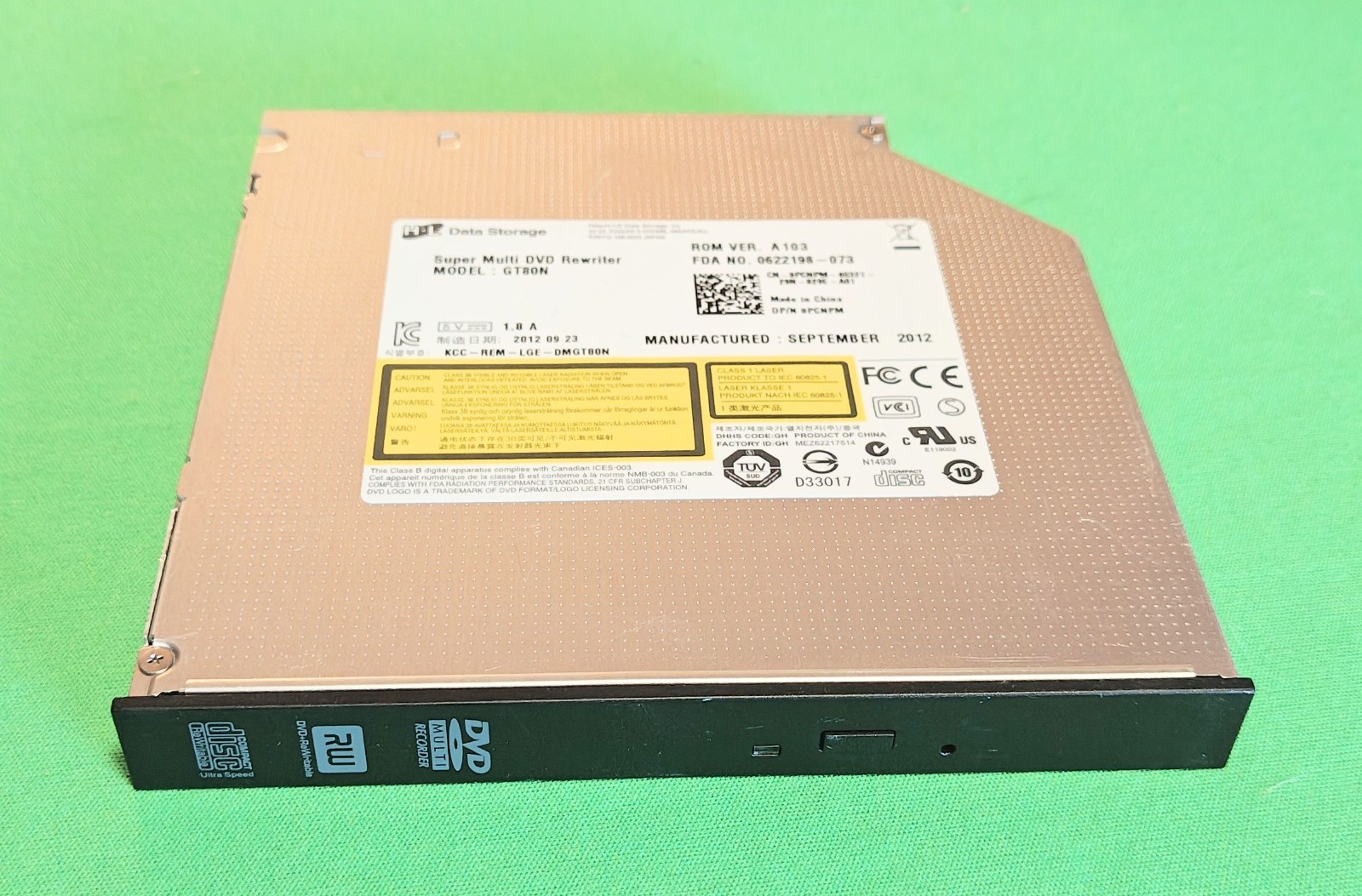 Dell 0PCNPM 07V2NK 0T8MFH HL GT80N GT60N GTA0N  12.7mm Super Multi DVD Writer
