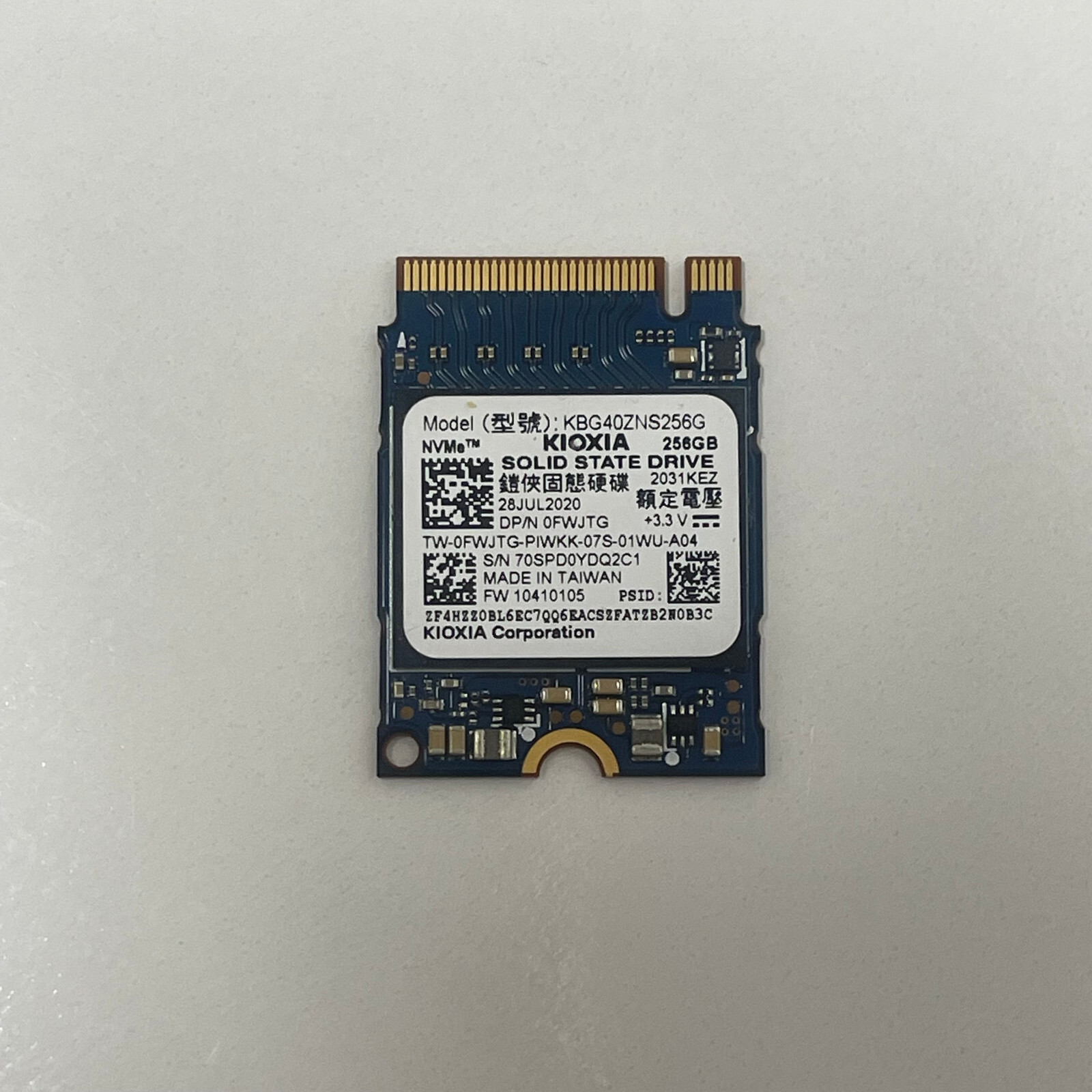 OEM Toshiba Kioxia 256GB NVMe M.2 2230 SSD Solid State Drive KBG40ZNS256G FWJTG