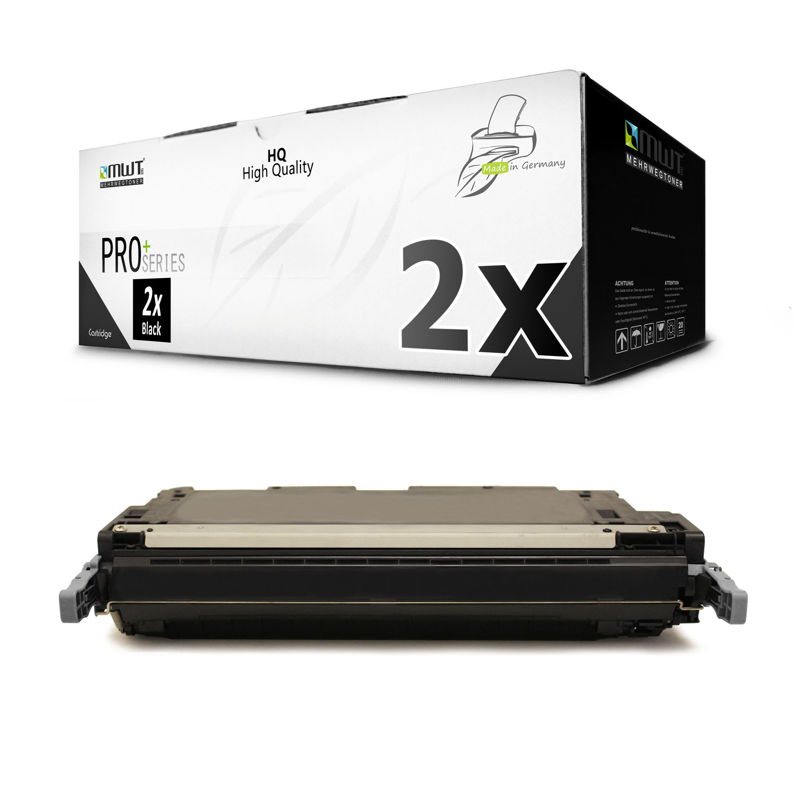 2x Compatible HP Q5950A 643A Black Toner for HP Color LaserJet 4700