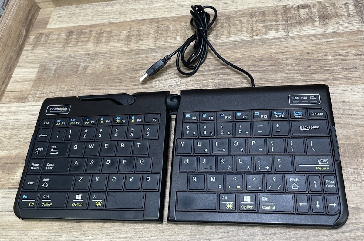 Goldtouch SK-2721 Adjustable MAC/PC Ergonomic Foldable Mobile Wired Keyboard