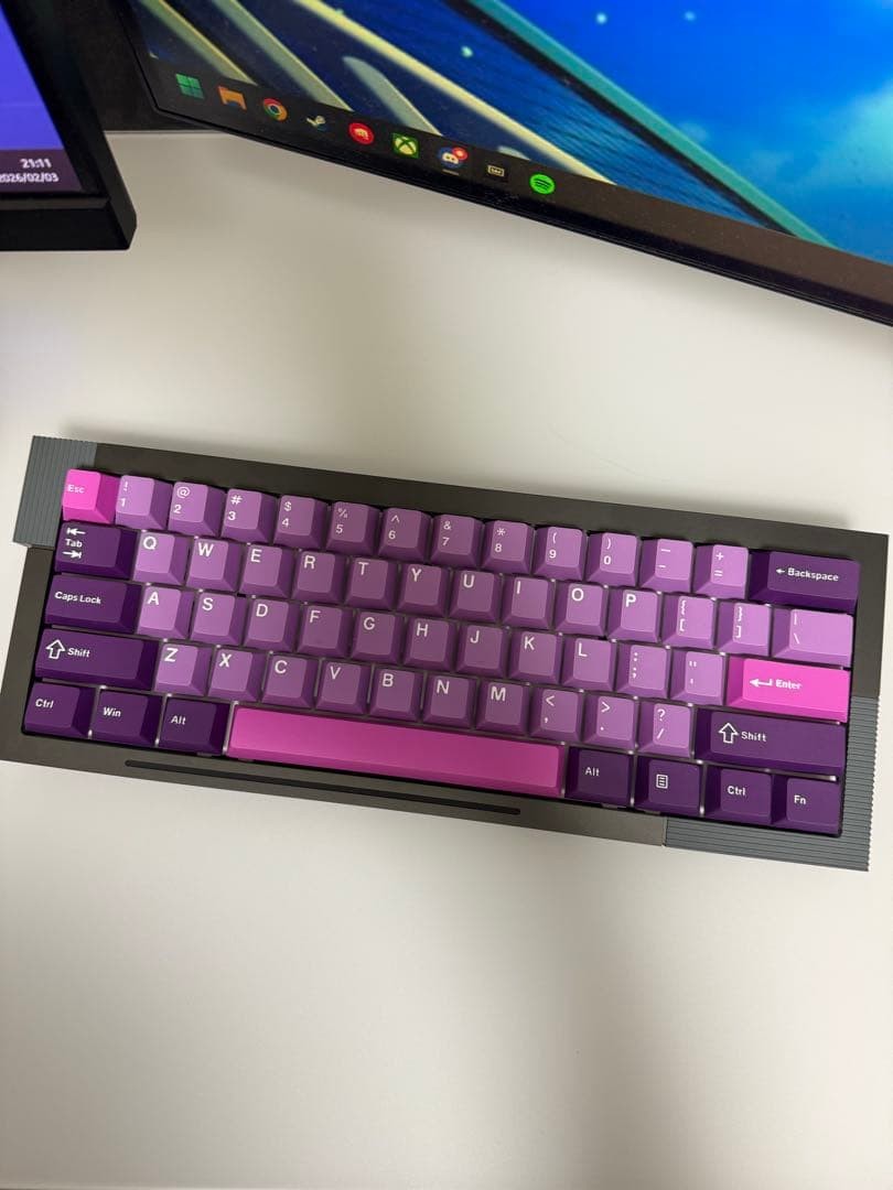 Wooting 60he+ V2 Custom Mechanical Keyboard TTC FLIP KOM Switch DesktopTribe DT6