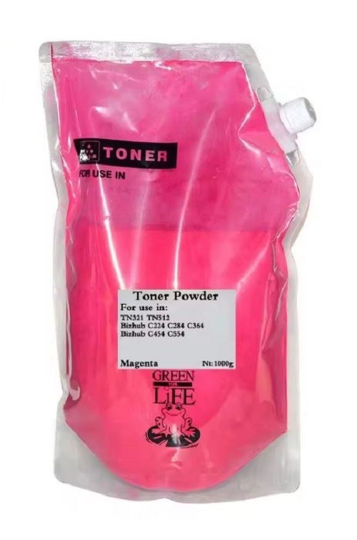 1000g TN512 TN321 Universal Refill Toner Powder For Konica Minolta Bizhub C224 C
