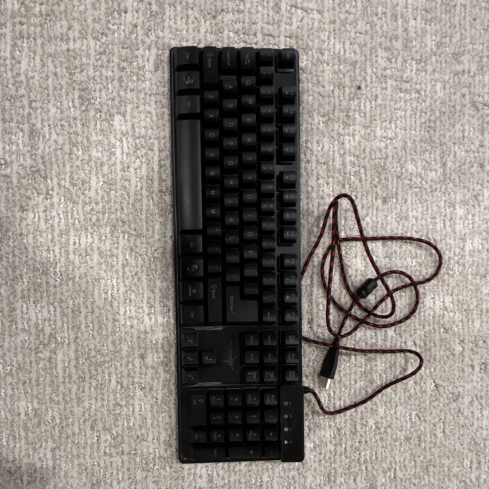 Black Mechanical Keyboard full size never used 