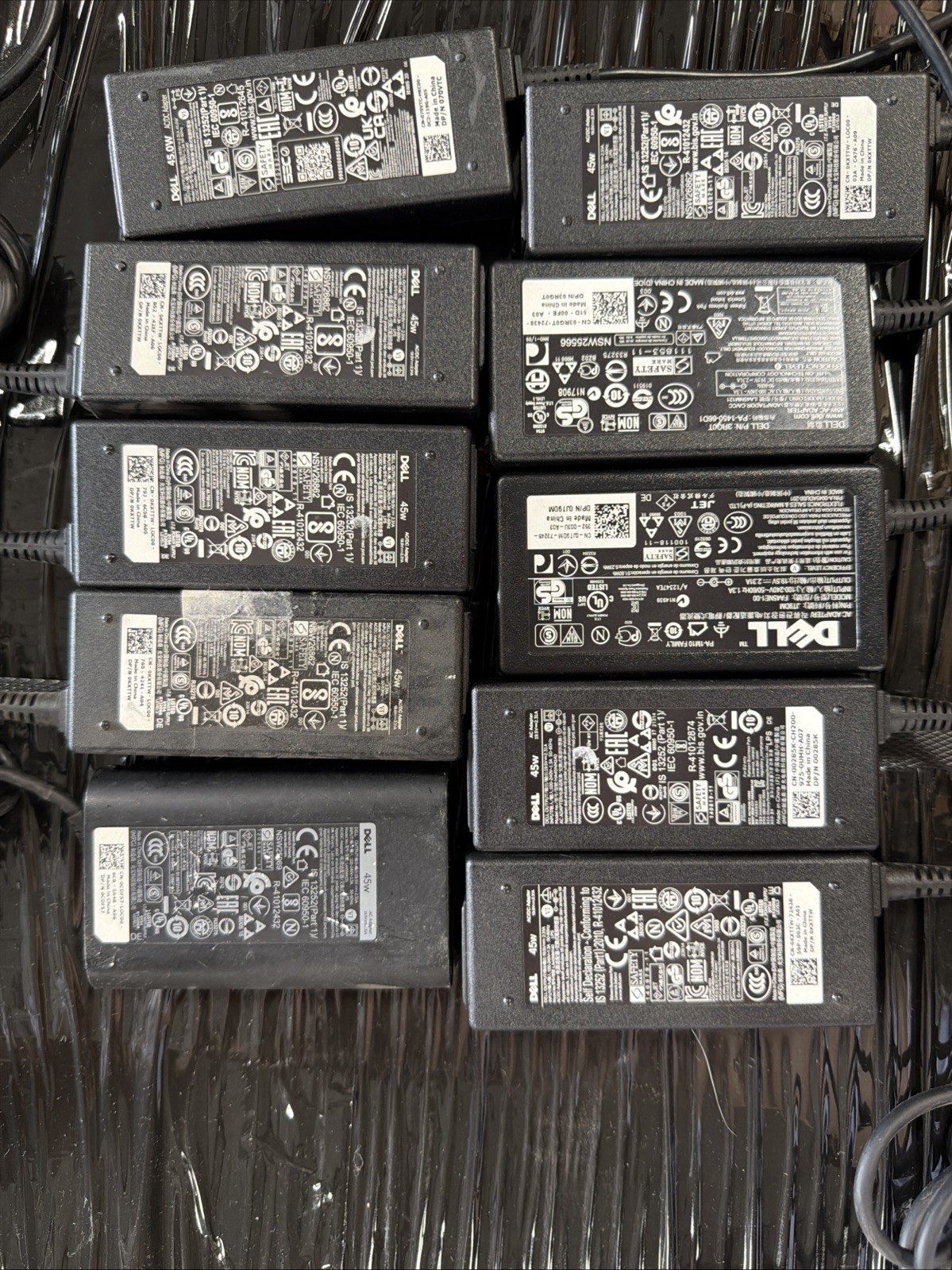 LOT 10 -OEM Dell 45W 0285K Laptop AC Adapter Charger 4.5mm 19.5V 2.31A Small Tip