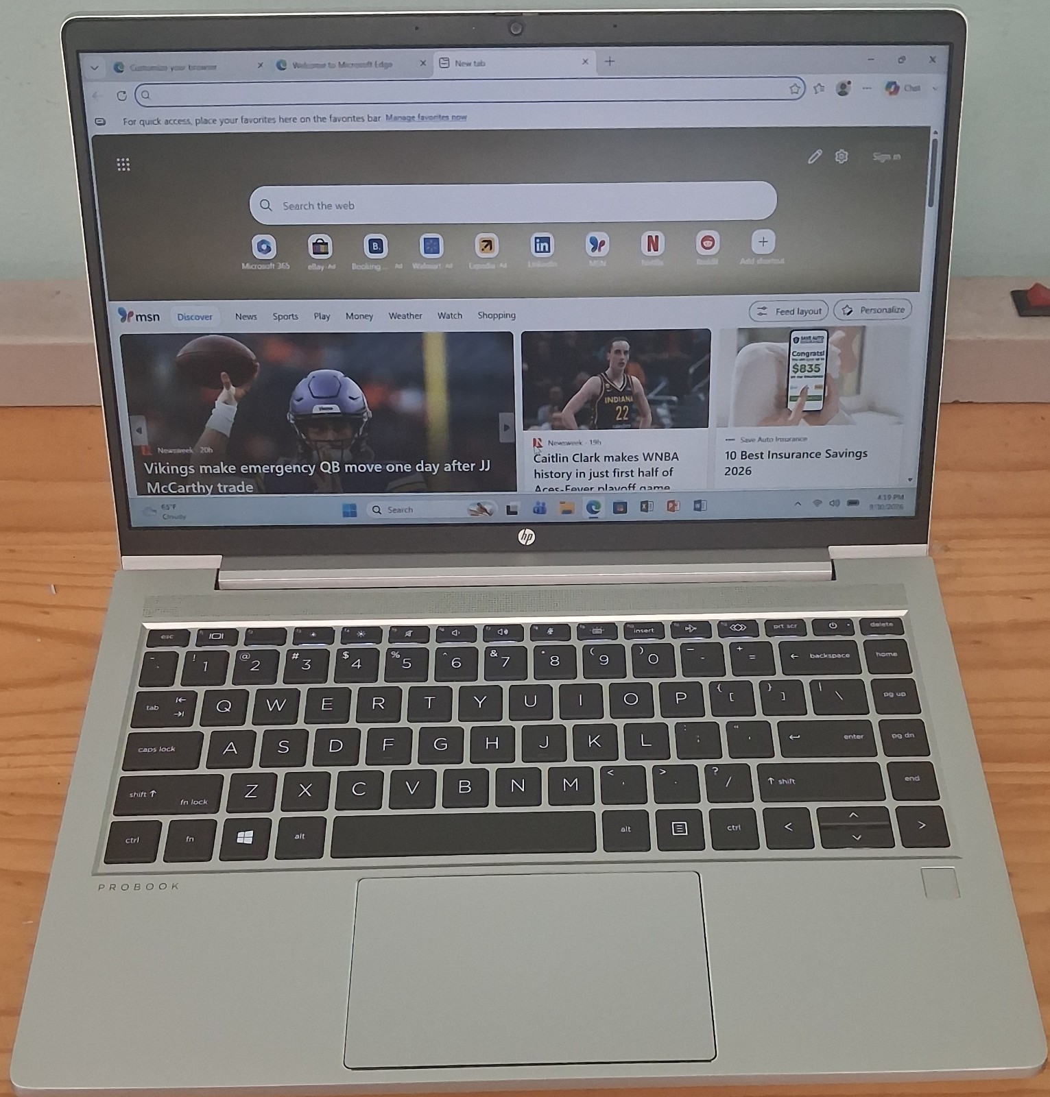 HP ProBook 445 G8 AMD Ryzen 5 5600U 16GB 256GB SSD Win 11 Pro Silver Laptop