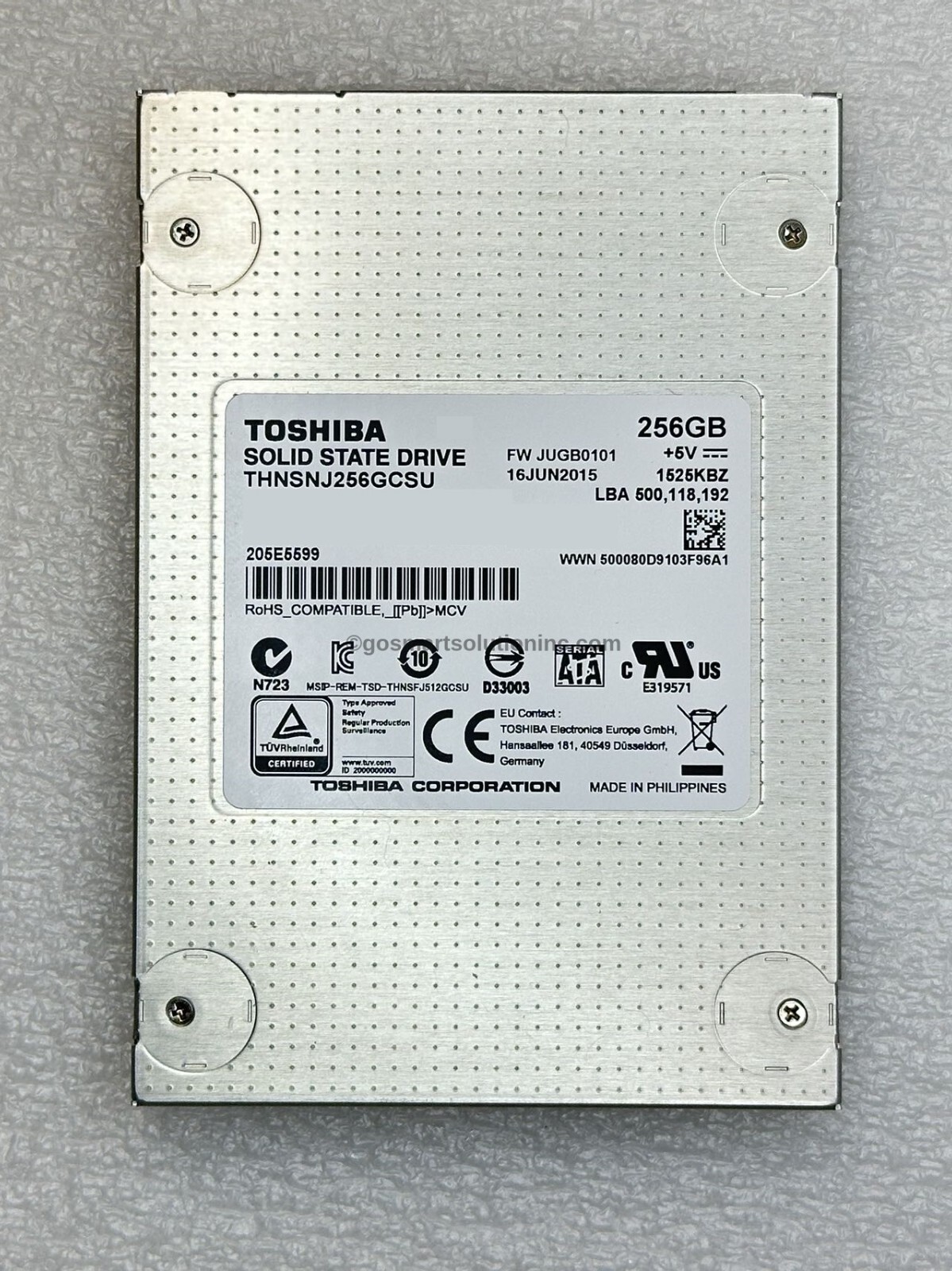 91% Health THNSNJ256GCSU - Toshiba 256GB HG6 2.5 Inch MLC 6Gb/S SATA SSD
