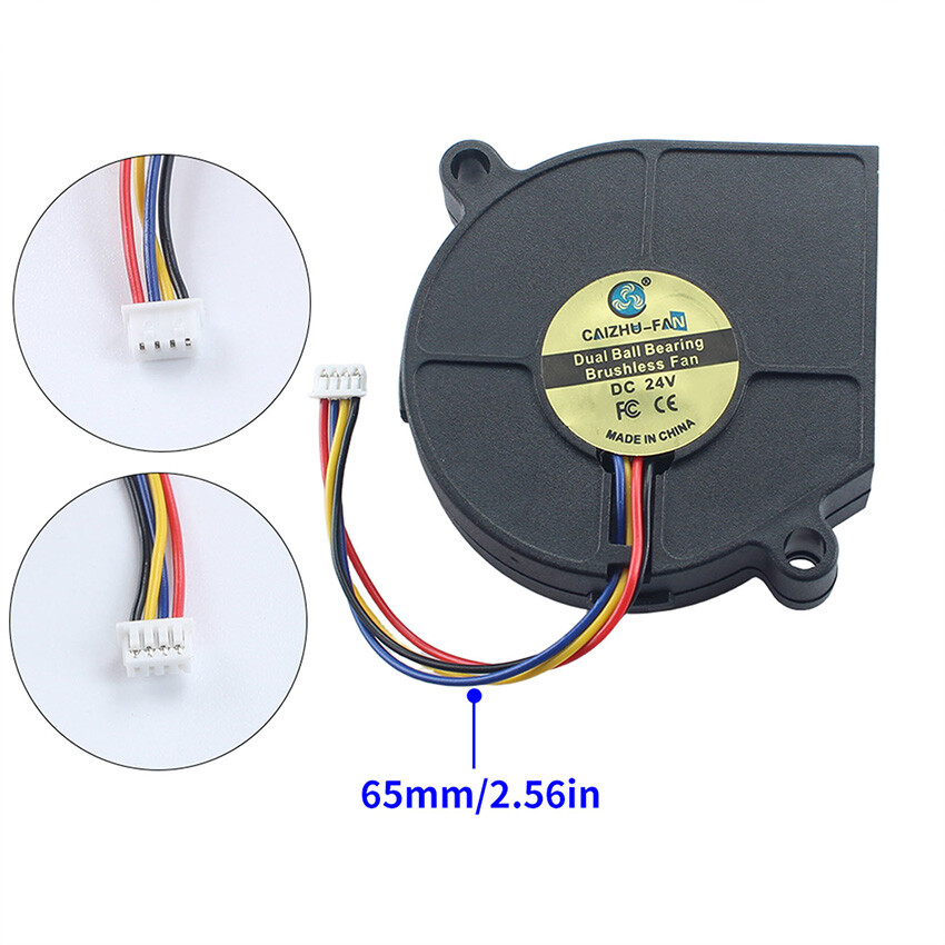 Extrusion Head Turbo Cooling Fan Dual Ball Cooler Fan for 5M Pro 5015 3D Printer