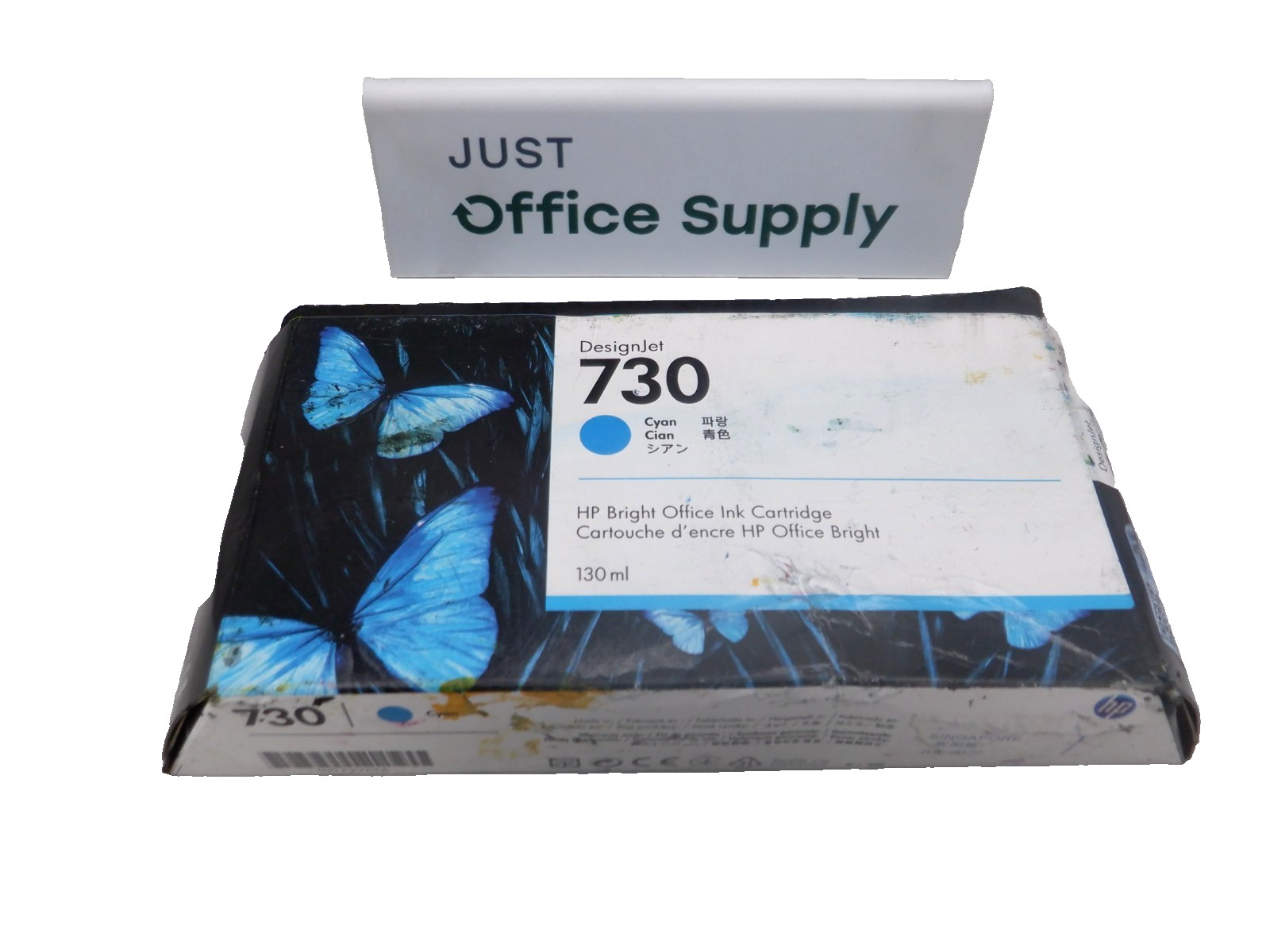 Genuine HP 730 Cyan P2V62A Bright Office 130ml 