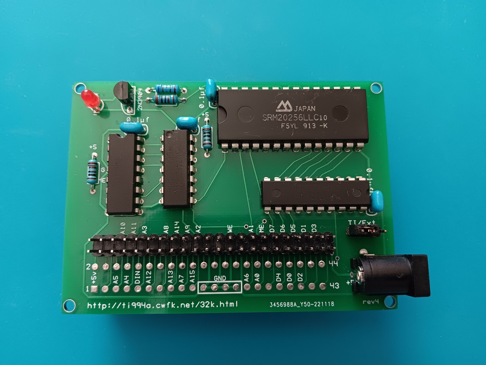 TI99/4A 32K Sidecar Memory Expansion Card