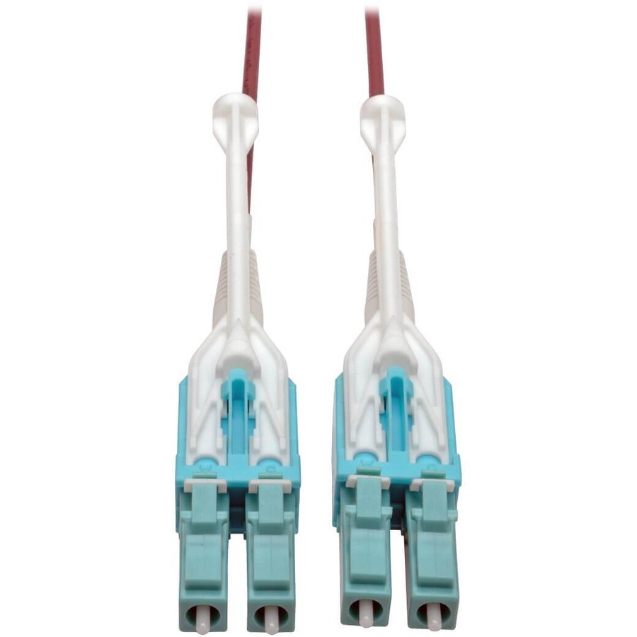 Tripp Lite 5M 10Gb Duplex Multimode 50/125 OM4 LSZH Fiber Patch Cable, Magenta