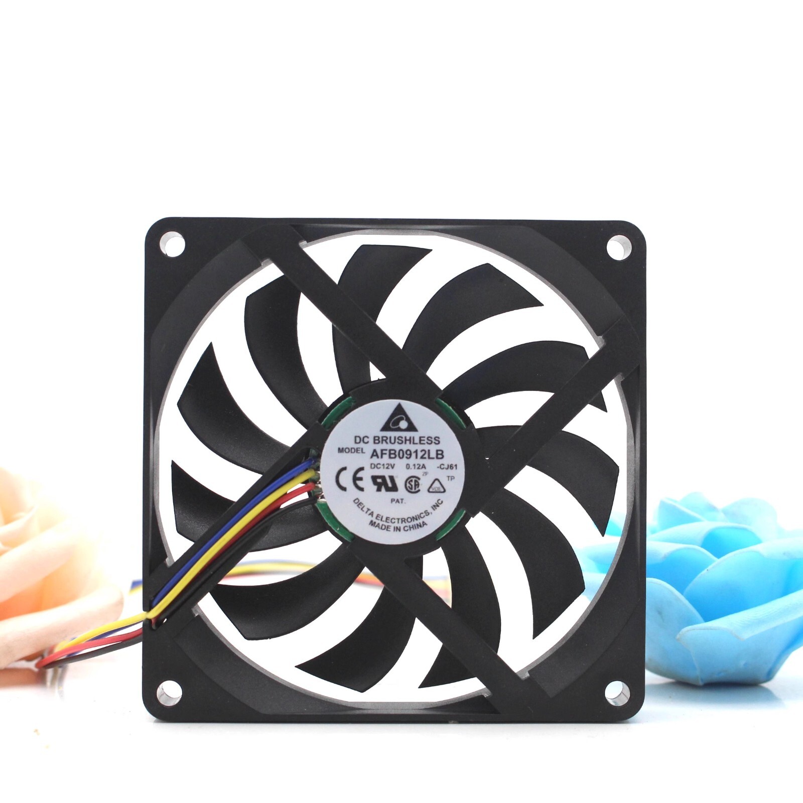 Delta AFB0912LB 12V 0.12A 9015 9CM Dual Ball 4pin Cooling Fan