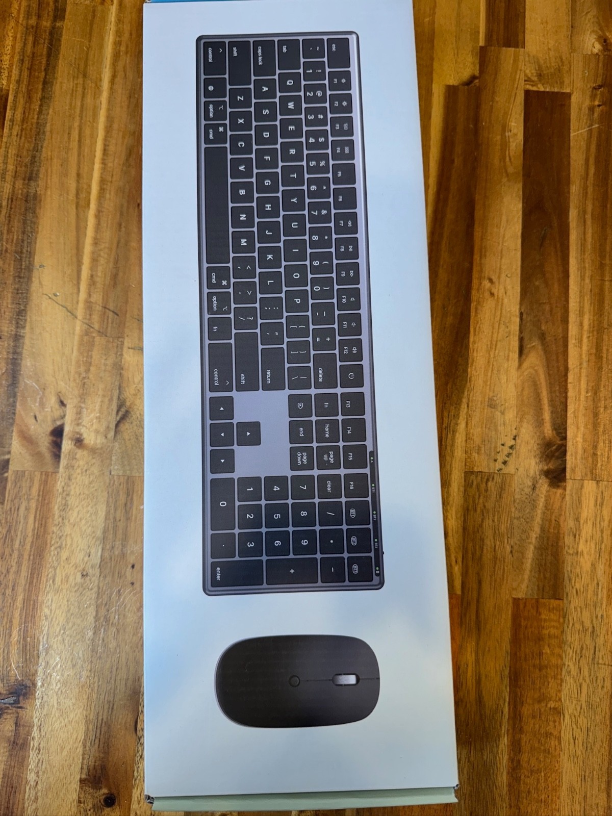 QUASIO MK698 Ergonomic Wireless Keyboard Mouse Combo Bluetooth - New/Open Box