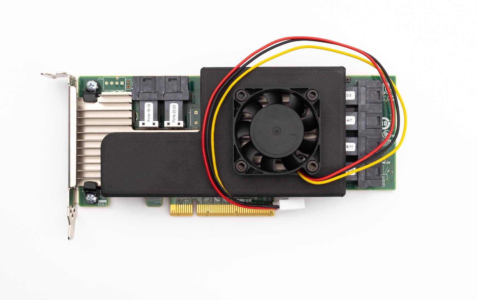 Cooling Shroud for LSI 9305-24i 12Gb SAS HBA
