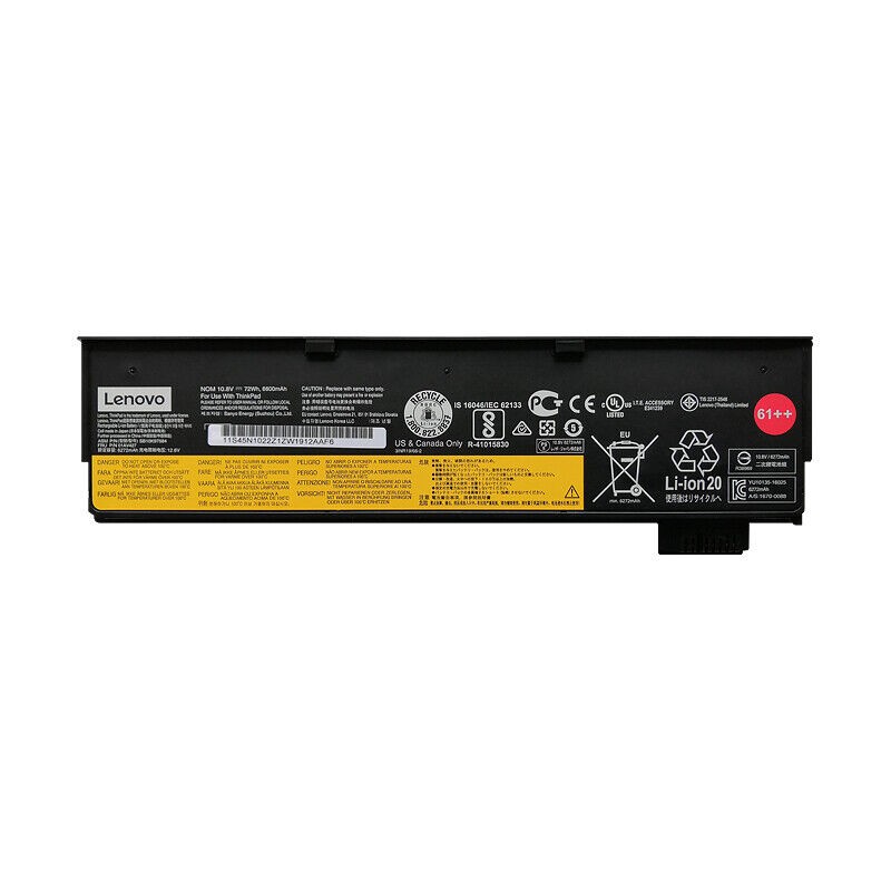 Original Battery 01AV490 for Lenovo ThinkPad T470 T480 T570 T580 P52S 61++ 72Wh New