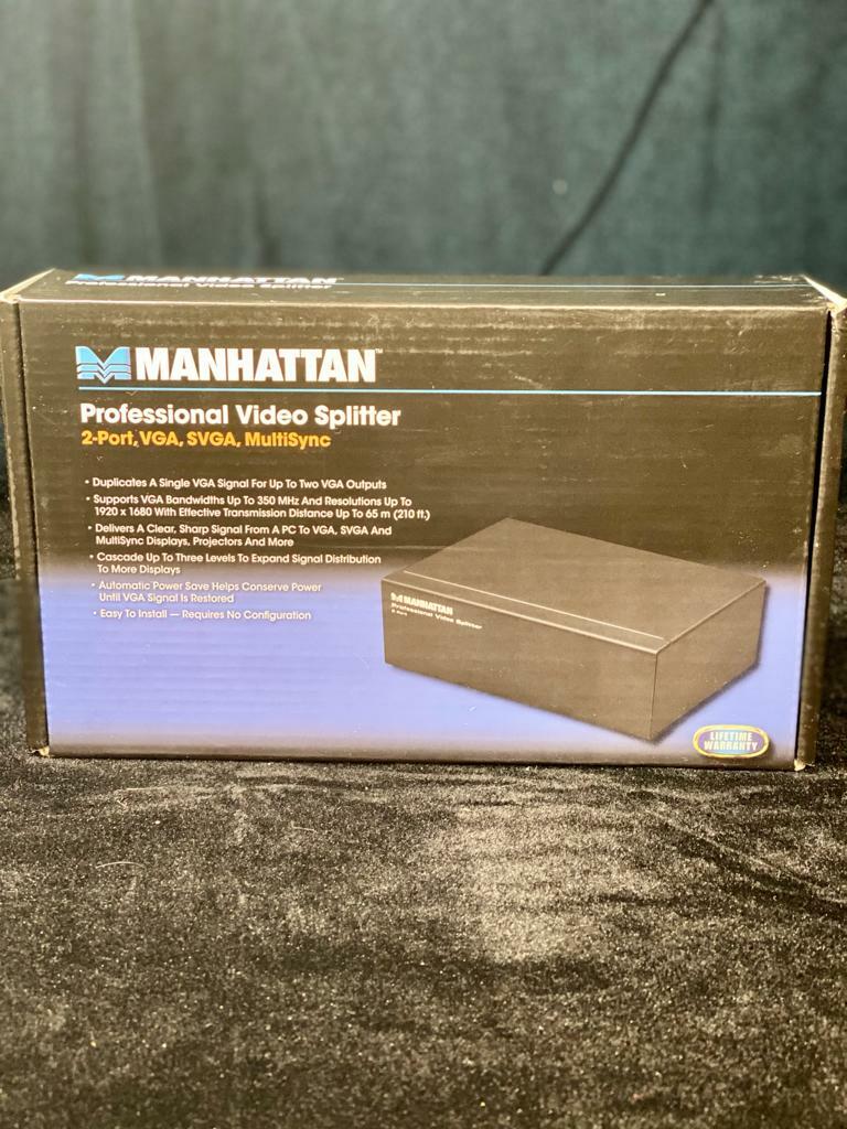 MANHATTAN 207331 Professional Video Splitter (2 Port)