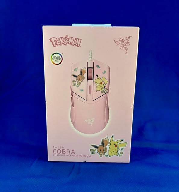 Razer Cobra Pokemon Eevee & Pikachu Edition Pink Wired USB-C Mouse 8500 DPI