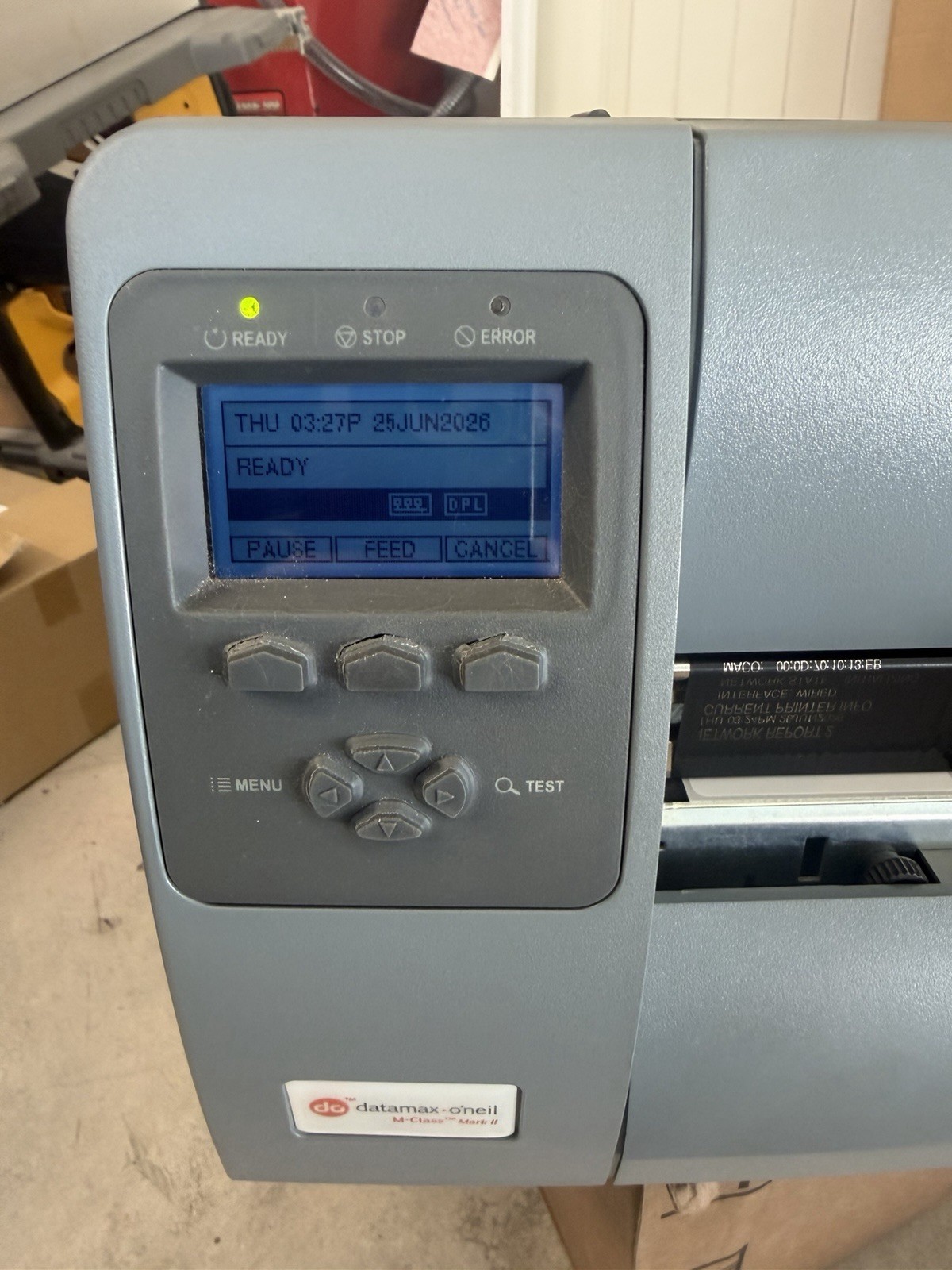 Datamax O'Neil M-Class Mark II Industrial Label Printer DMX-M-4206 Low Counter