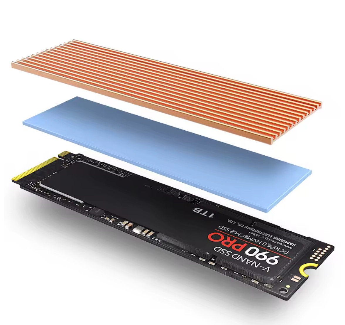 JEYI M.2 SSD Heatsink, Aluminum NVMe Radiator 2280 Solid State Drives Cooler 
