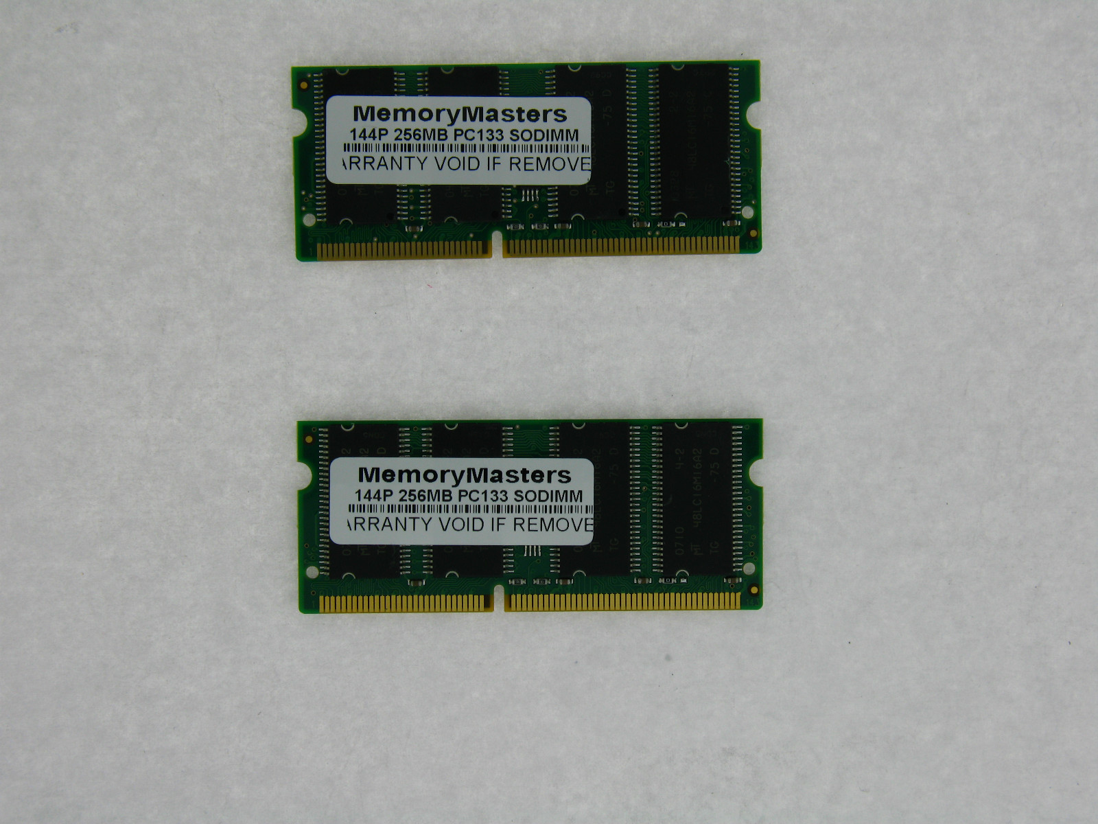 512MB  (2X256MB) MEMORY 32X64 PC133 7NS 3.3V SDRAM 144 PIN SO DIMM