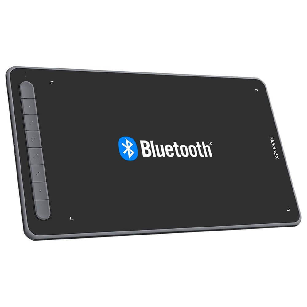 10x6 XPPen Deco LW Wireless Bluetooth Drawing Tablet Black Battery Free Pen