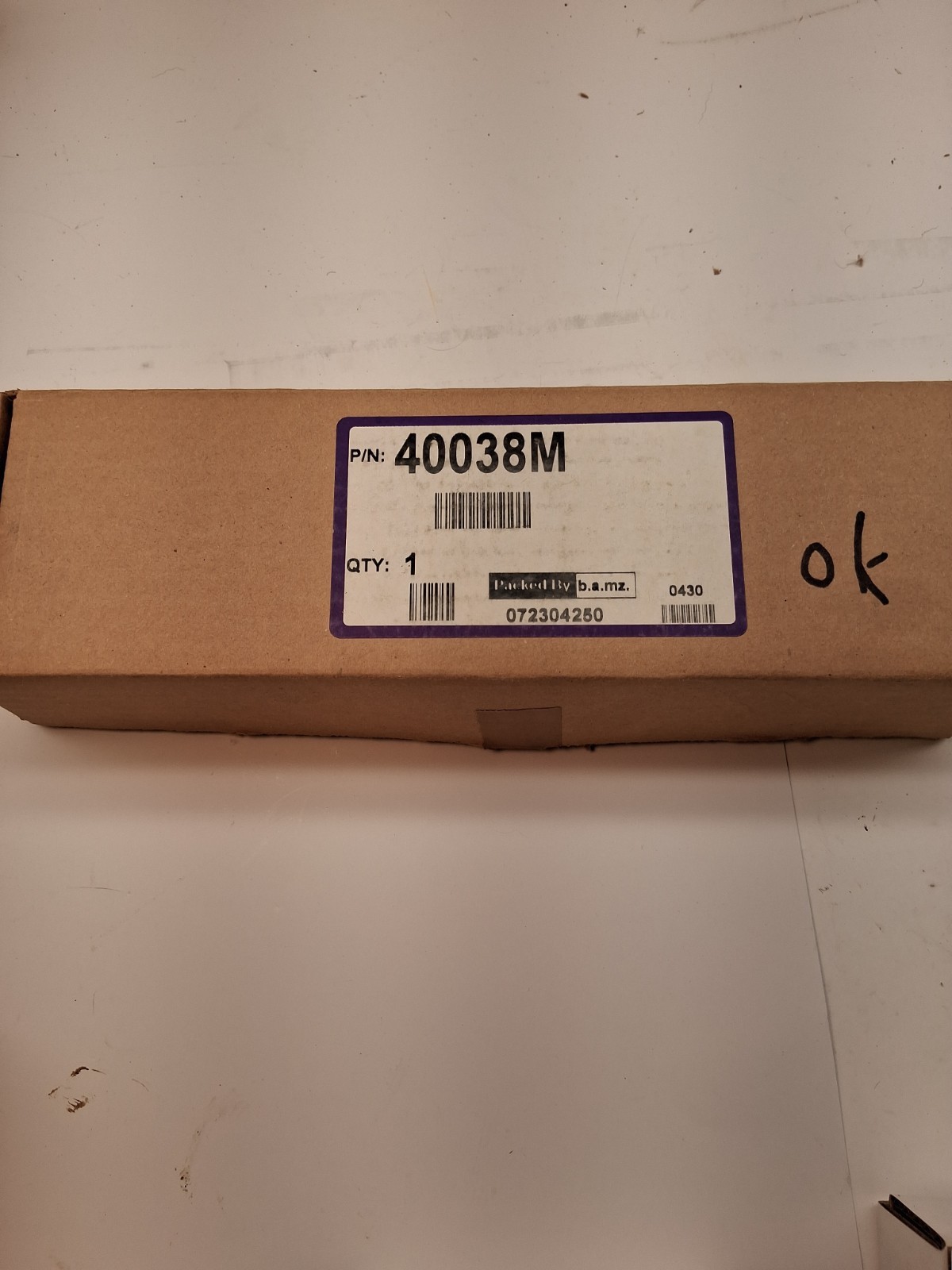 Zebra G40038M Platen Roller – 140Xi4 105SE – OEM 203dpi – Open Box
