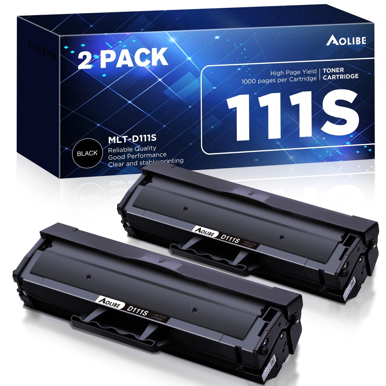 MLT-D111S Toner Cartridge High Yield Compatible for Samsung 111S MLT111S D111...
