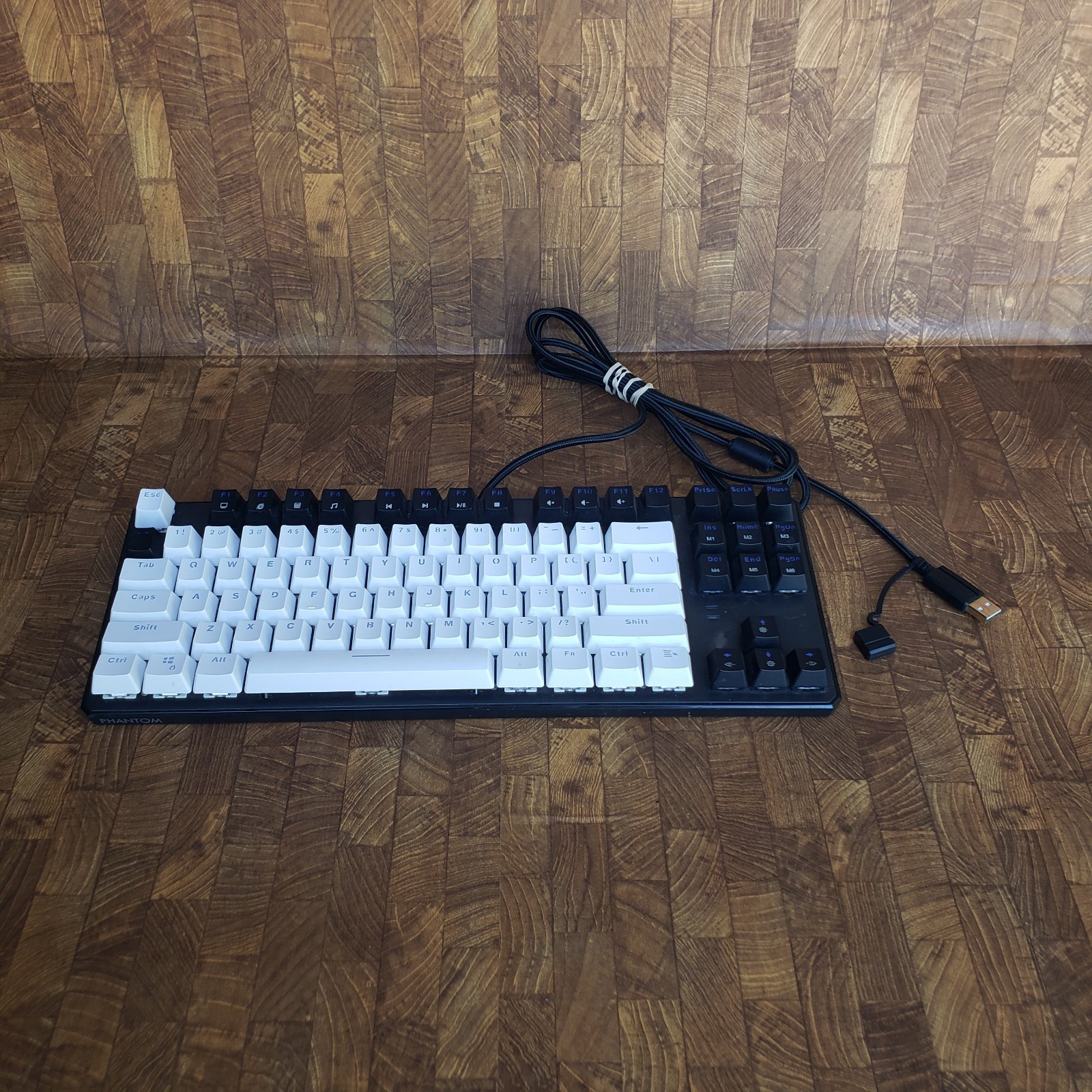 Tecware Phantom RGB 87-Key Backlit Wired Mechanical Black & White Keyboard Works
