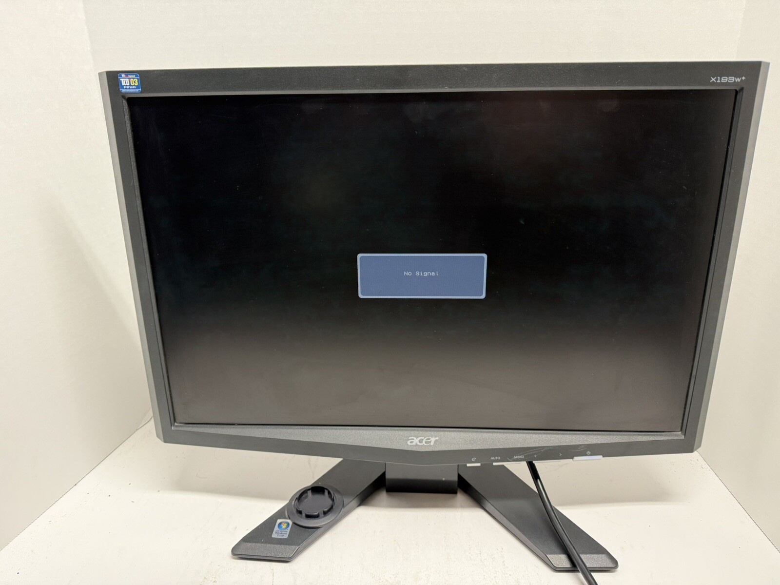Acer X193W+ LCD Monitor 19" -Tested