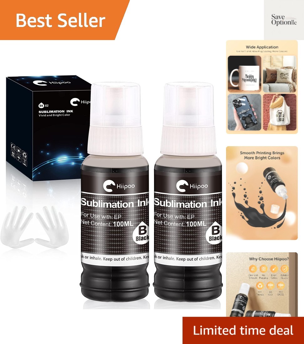Sublimation Ink Refilled Bottles Compatible for ET2400 ET2720 ET2760 ET2750 E...