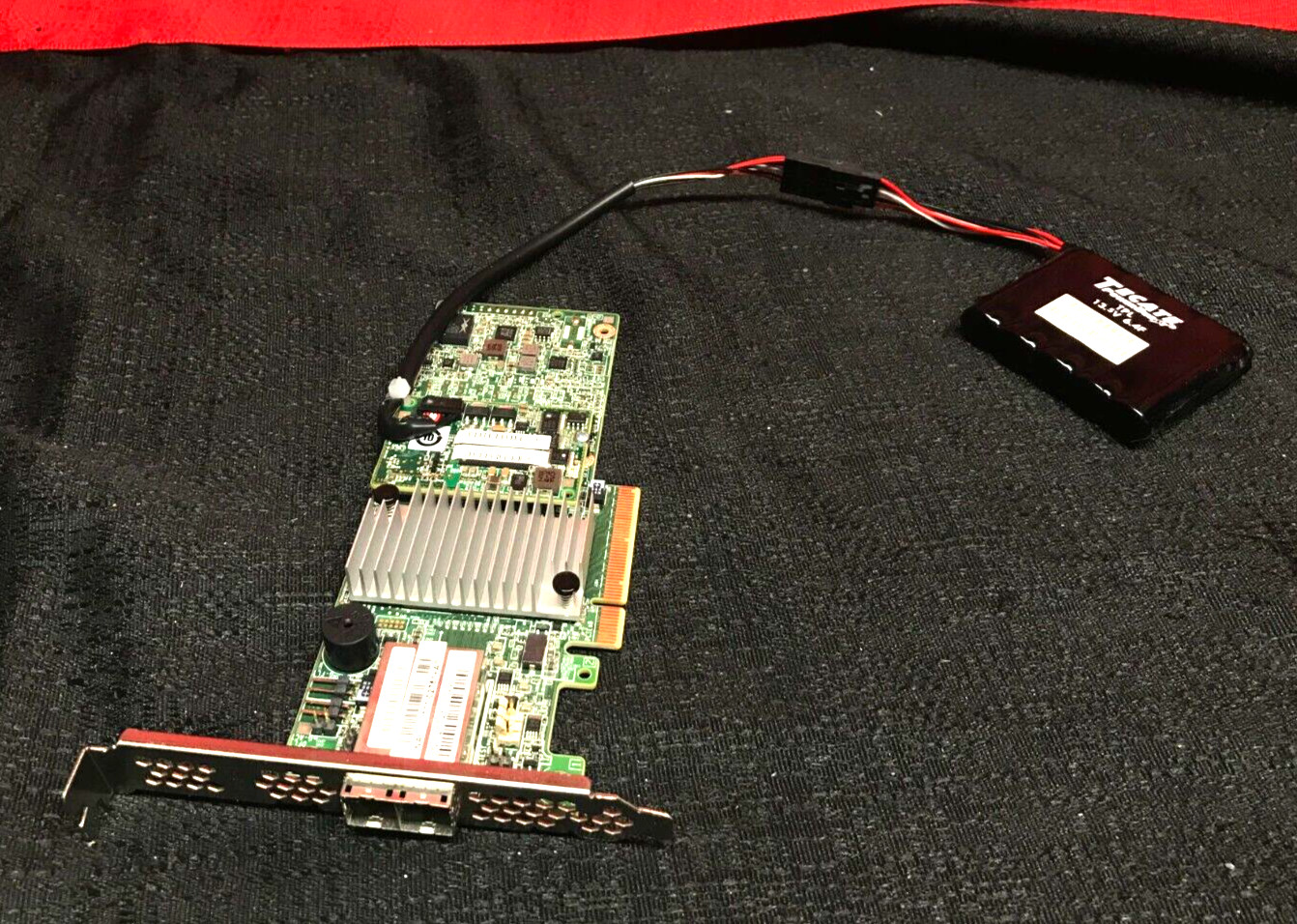 LSI 03-25528-07A MegaRAID SAS 9380-8E 12Gbps Card w/ 03-25444-00D Cache Vault