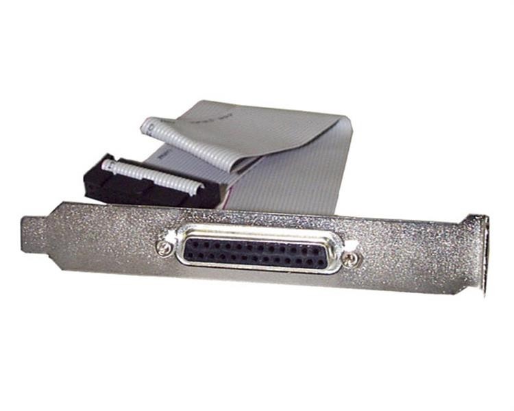 StarTech 16in DB25 Parallel Female to IDC 26 Pin Header Slot Plate - Add an e...