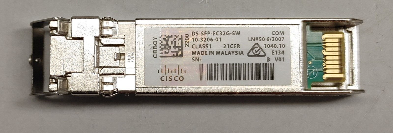 Genuine Cisco 10-3206-01 DS-SFP-FC32G-SW 32Gbps SFP+ Transceiver Module