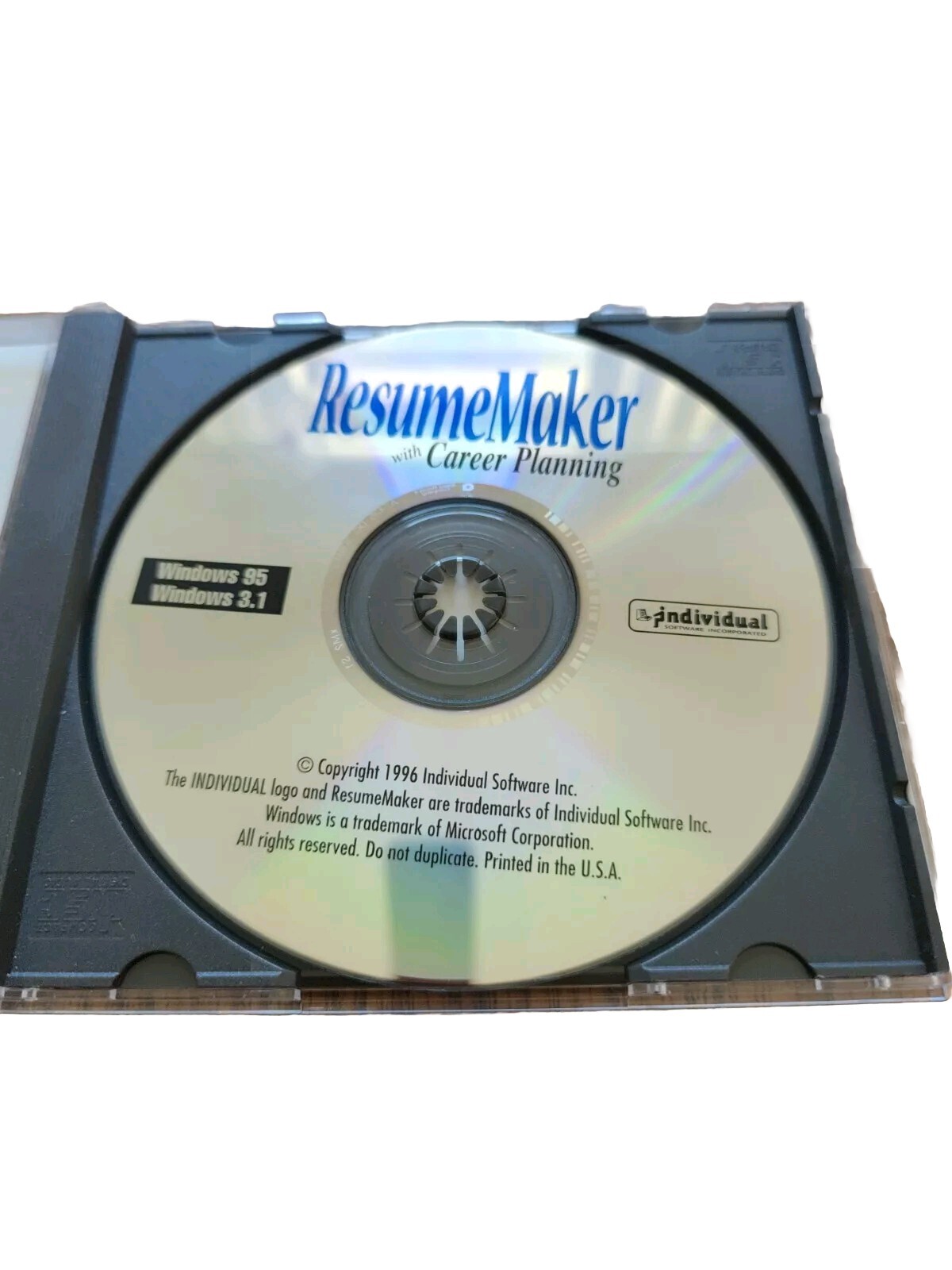 Resume Maker With Career Planning-CD-ROM Windows 95 Windows 3.1