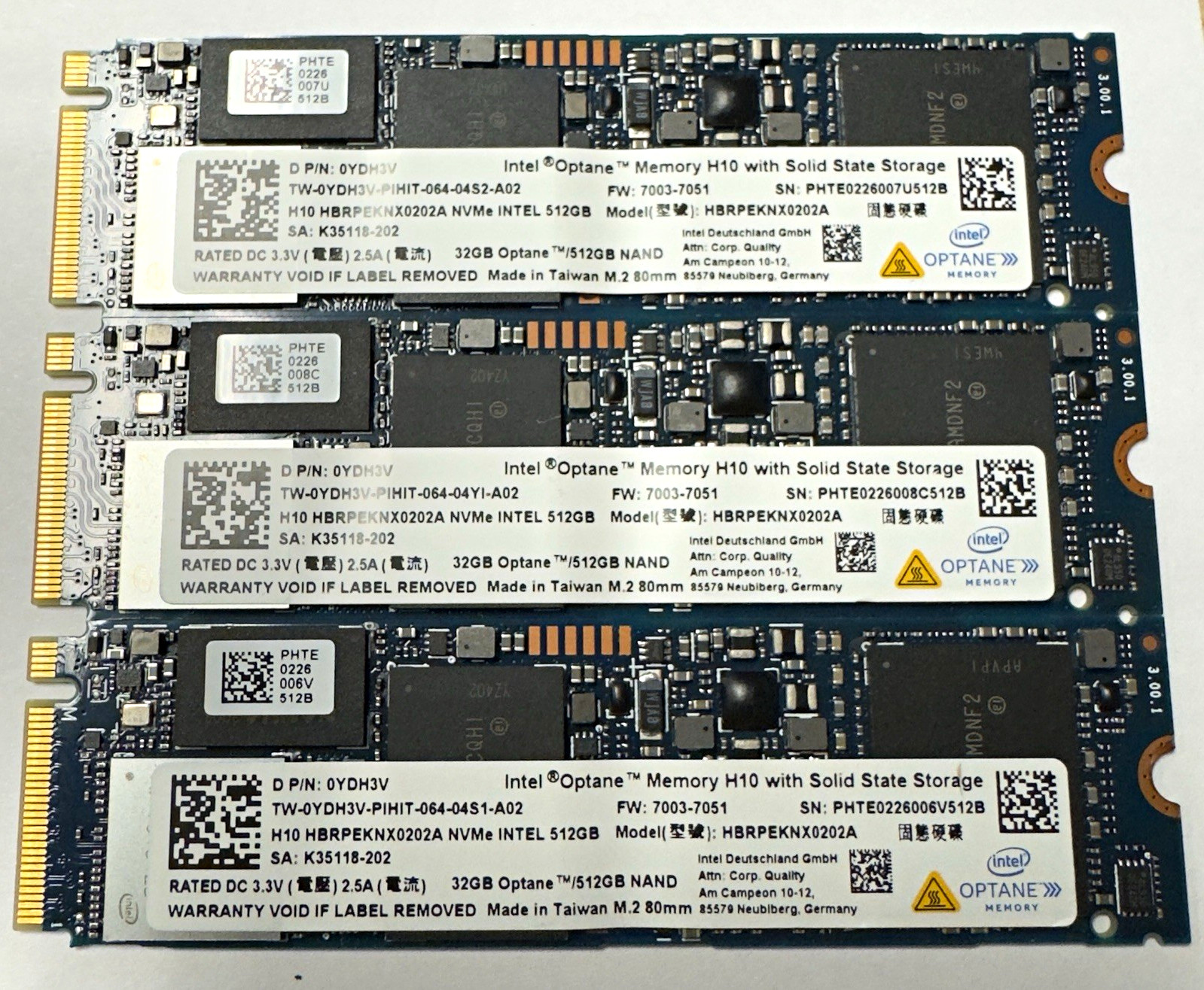 Intel Optane Memory H10 512GB NVMe PCIe M.2 2280 Internal SSD HBRPEKNX0202A