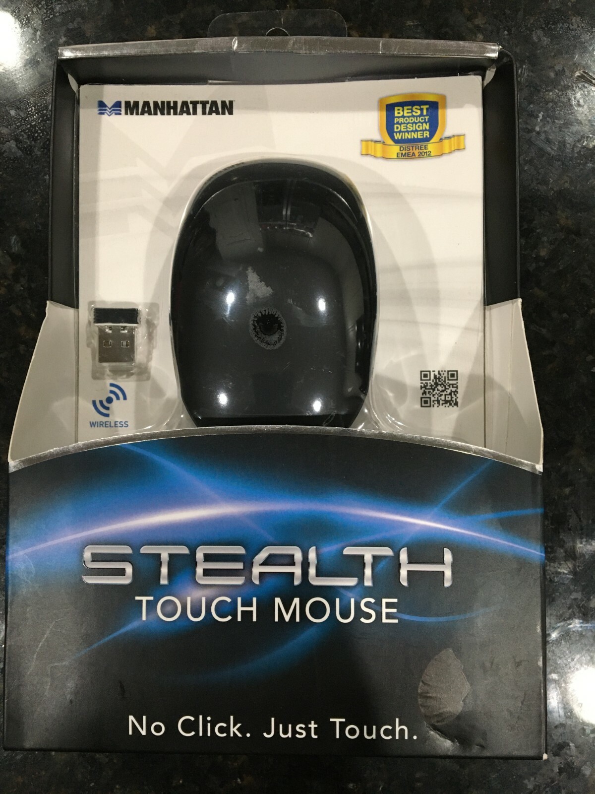 Stealth Touch Wireless Laser Mouse, Manhattan 178013 - Brand New