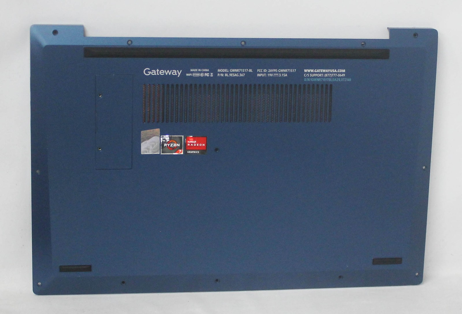 GWNR71517-BL-BASE-B Gateway Bottom Base Cover Blue GWNR71517-BL Grade B