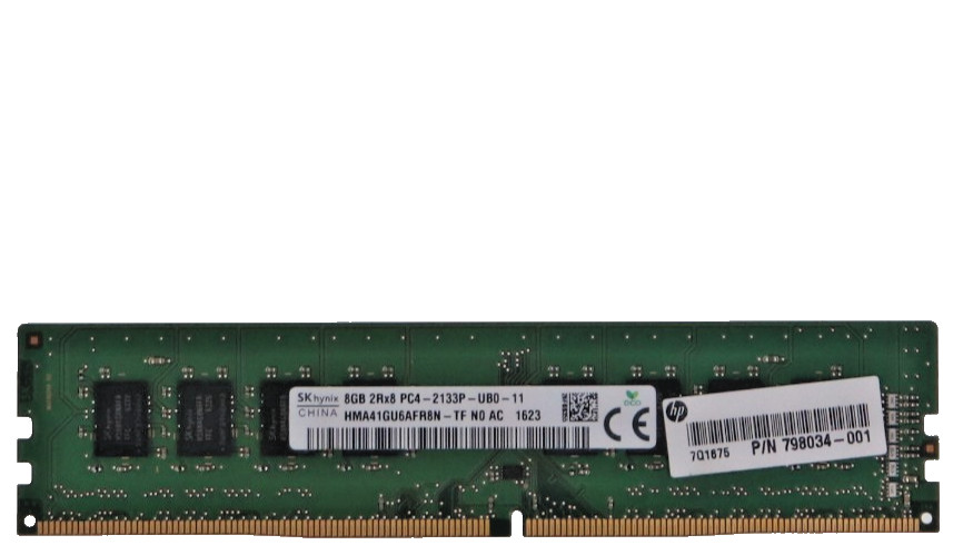 Lot of 2 SK Hynix 8GB DDR4 2133MHz PC4-2133P 2Rx8 Desktop RAM HMA41GU6AFR8N-TF