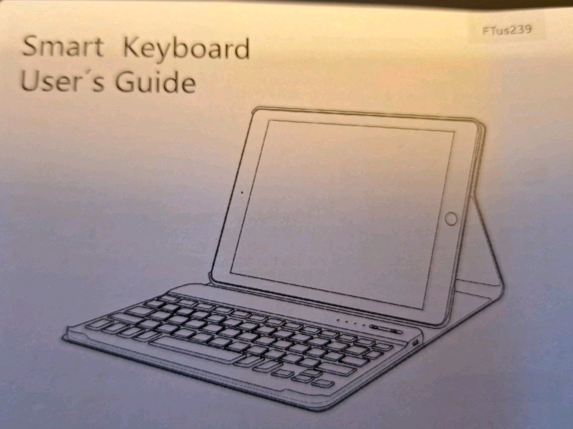 RoHS Smart Wireless Keyboard and Case For A Tablet. Black In Color