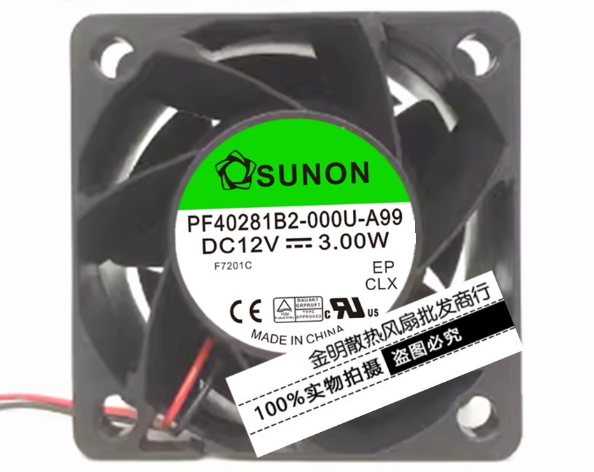 1PCS SUNON 4CM PF40281B2-000U-A99 12V Case Power Supply DC Cooling Fan
