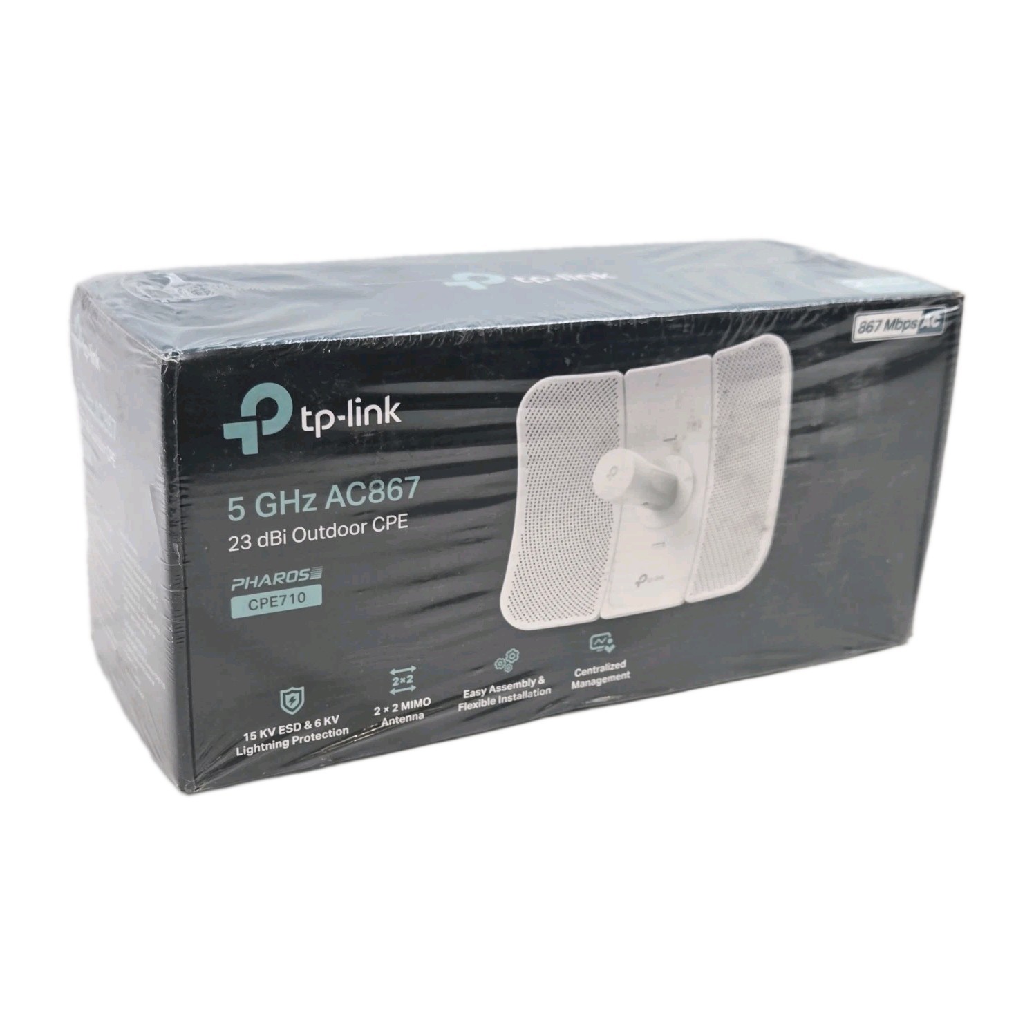 TP-Link 5GHz AC867 Mbps 23 dBi Outdoor CPE (Pharos CPE710) New Sealed 